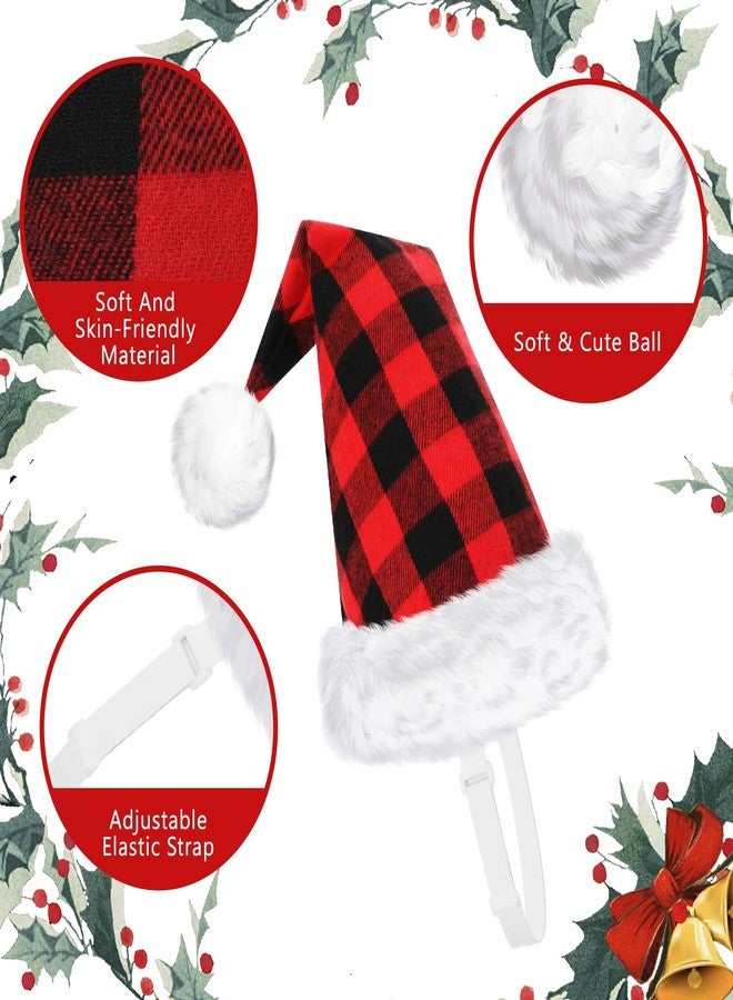 Rypet Dog Santa Hat, Adjustable Christmas Santa Claus Pet Christmas Hat Diameter 4.3" Height 8.6", Red Christmas Hats for Small to Medium Dogs and Cats - Image 3